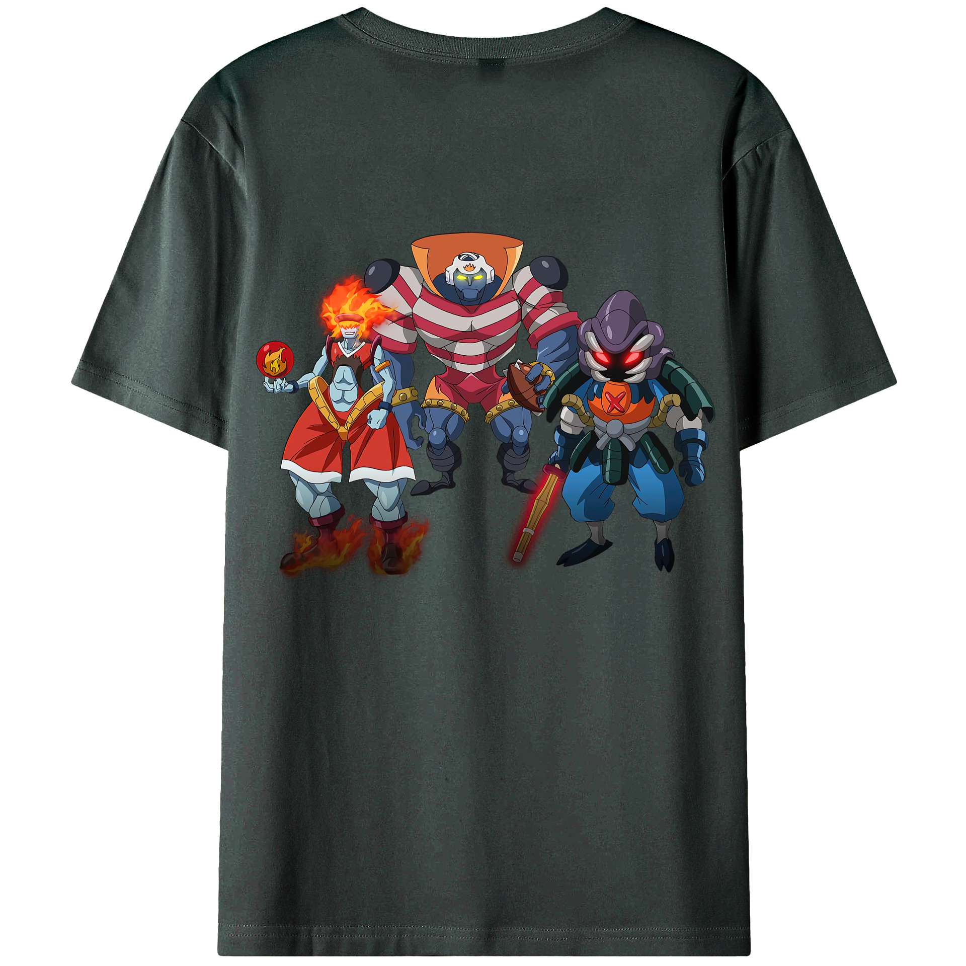 （画像用） 遊☆戯☆王 Yu-Gi-Oh! 綿100％ メンズ半袖Tシャツ（バックプリント） 通気性